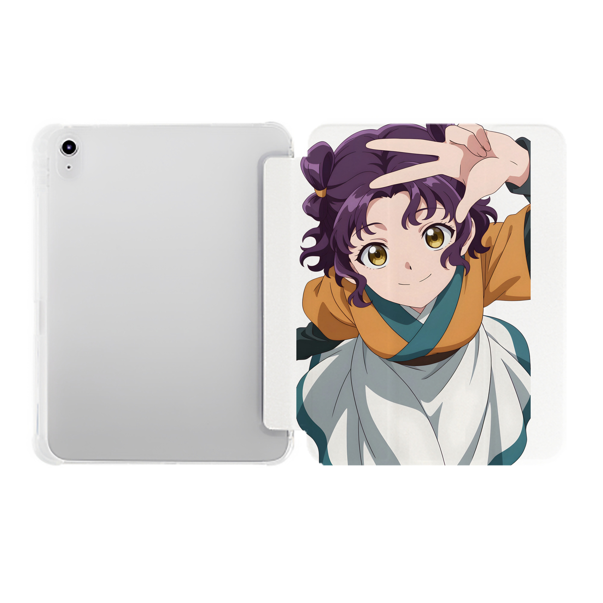 （画像用） 薬屋のひとりごと The Apothecary Diaries IPad ケース ペン収納付き 三つ折りスタンド PUレザー×シリコン 対応機種9.5/10.5/10.9インチ